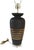 Mid-Century Modern Black & Gold Striped Table Lamp For Sale - Image 4 of 6