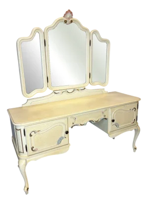 Louis XVI French Carved Dressing Table