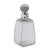 20th Century English Art Deco silver & glass spirit decanter. Of large size with glass body and mounted with elegant ball...