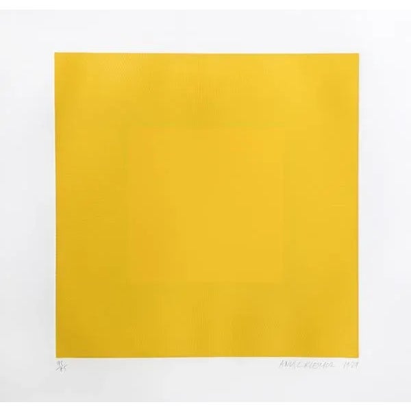 Spring Suite (Yellow with Yellow) Richard Anuszkiewicz Year: 1979 Size: 31.25 in. x 30 in. Intaglio Etching with Aquatint...