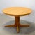 1960s Danish Oak Pedestal Base Dining Table With Two Self-Storing Butterfly Leaves For Sale - Image 5 of 8