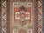Brick Red Antique Fachralo Kazak Area Rug in Red, Sage Green, Ivory, Blue For Sale - Image 8 of 14