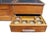 1920s Waddell Wooden Ware Works Oak Country Store Display Case & Cash Register Drawer For Sale - Image 12 of 15
