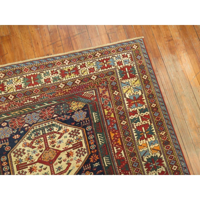 Zabihi Collection 19th CenturyTribal Antique Shirvan Rug For Sale - Image 11 of 18