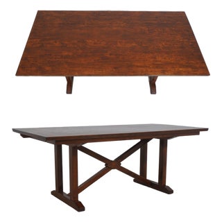 Nichols & Stone by Stickley Trestle Dining Room Table For Sale