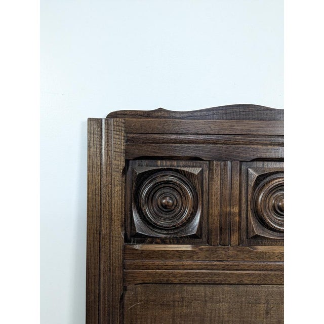 Brutalist Brutalist Headboard in the style of Dudouyt, 1950s For Sale - Image 3 of 5