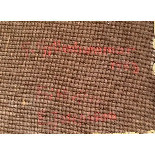 Gerhard Gyllenhammar, Sweden Oil on canvas, 1963 Dimensions: 55 x 44 cm SOLD UNFRAMED This piece has an attribution mark,...