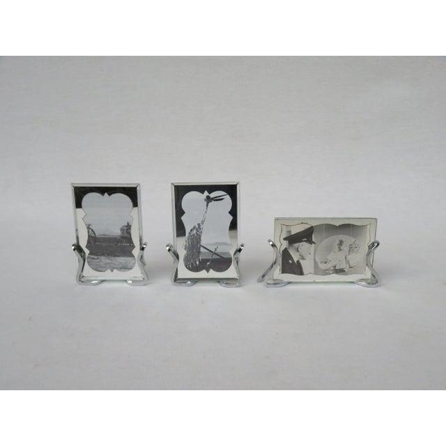 Art Deco Chrome Picture Frames, 1920s, Set of 5 For Sale - Image 14 of 18