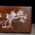 Brown Wooden Box With Mother-of-Pearl Bird and Floral Inlay For Sale - Image 8 of 9