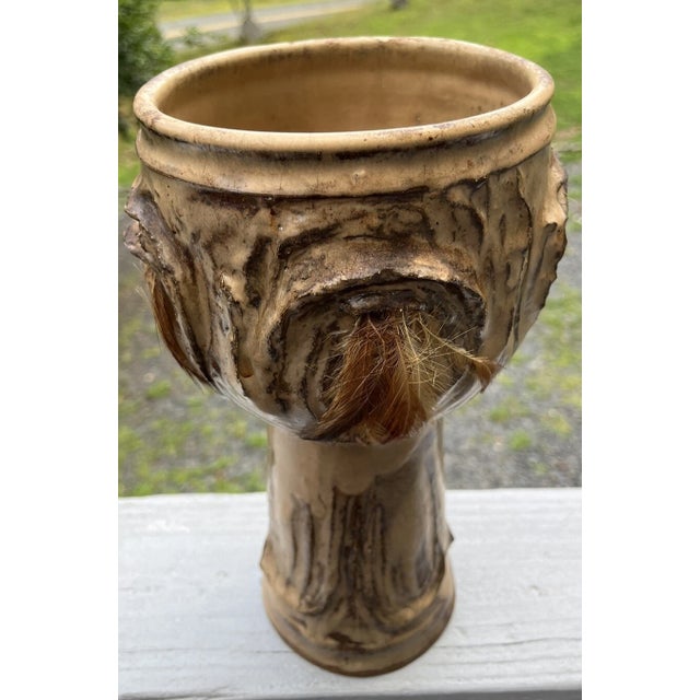 Rare Mid 20th Century Modern Brutalist Marjorie Graham Trout Pottery Vase Ca Designer For Sale - Image 17 of 18