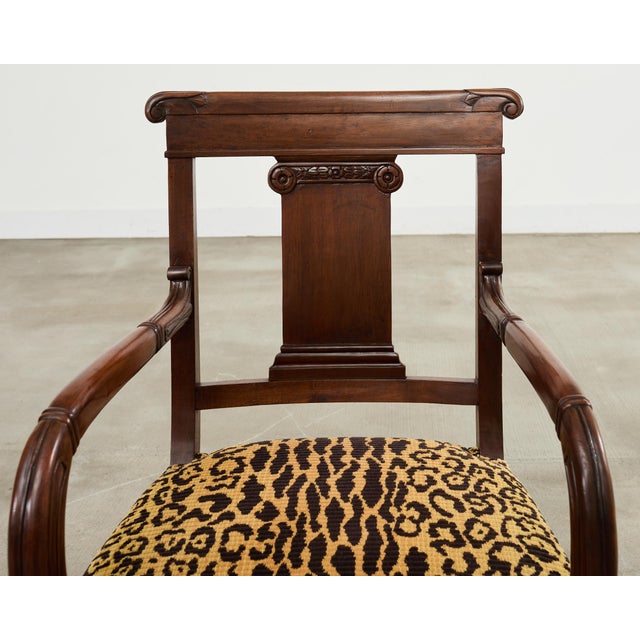 Set of Six English Regency Style Anglo-Indian Dining Chairs For Sale - Image 10 of 18