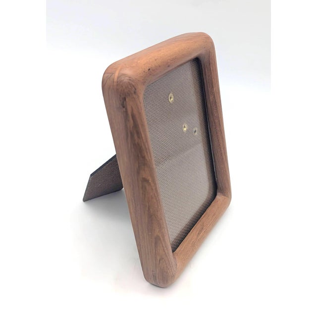 1970s Teak Wood 3.5" X 5" Photo Frame For Sale In Miami - Image 6 of 12
