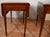 Brown 1950s Pair of Vintage Hekman Cherry Inlaid Drop-Leaf Pembroke Side Tables / End Tables For Sale - Image 8 of 18