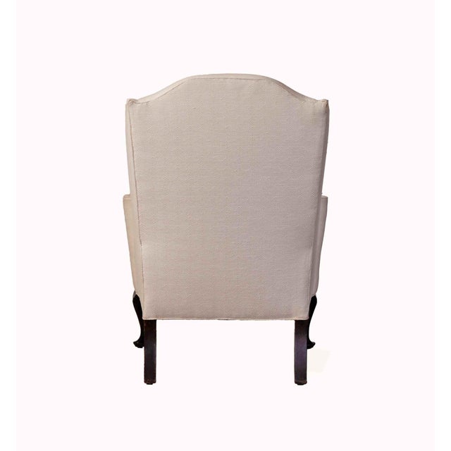 Late 20th Century Vintage Upholstered Armchair - Off White For Sale - Image 5 of 8