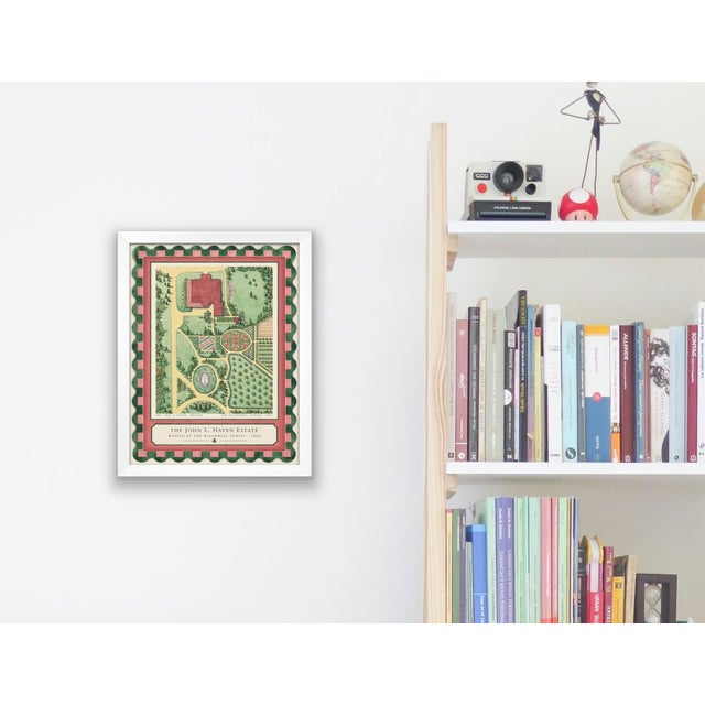 Avocado Atelier Aria Lumae the Grand Estate Cartography Set of 2 Shore Estate Faux Sculpted Border Fine Art Hge Gallery Board Print 18 X 24 For Sale - Image 8 of 18
