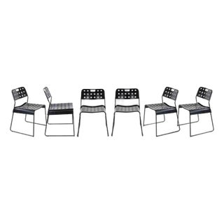 Stackable Omstak Chairs from Bieffeplast, 1970, Set of 6 For Sale
