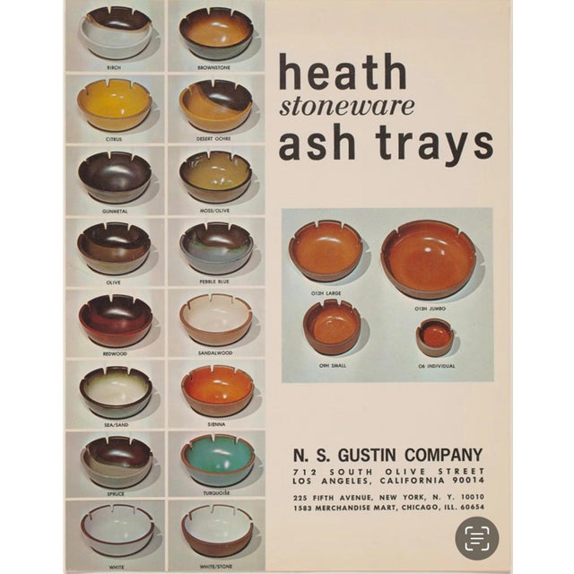 Red Vintage Edith Heath Ashtray / Catchall by Heath Ceramics For Sale - Image 8 of 8