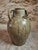 Green Large 19th Century French Terracotta Oil Pot with Green Glaze Auvergne For Sale - Image 8 of 13