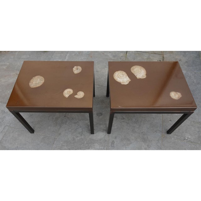 Belgian Side Tables attributed to Ado Chale, 1970s, Set of 2 For Sale - Image 14 of 18