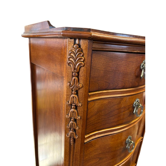 Sienna Lexington Furniture “Lynn Hollyn at Home” Lingerie Chest European Country Tall Chest For Sale - Image 8 of 12