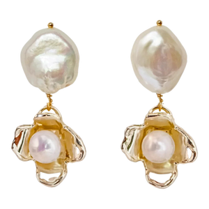 Ivory Earrings, A Pair