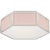Bradford Small Hexagonal Flush Mount in Blush and Polished Nickel with Frosted Glass Designer: kate spade new york...