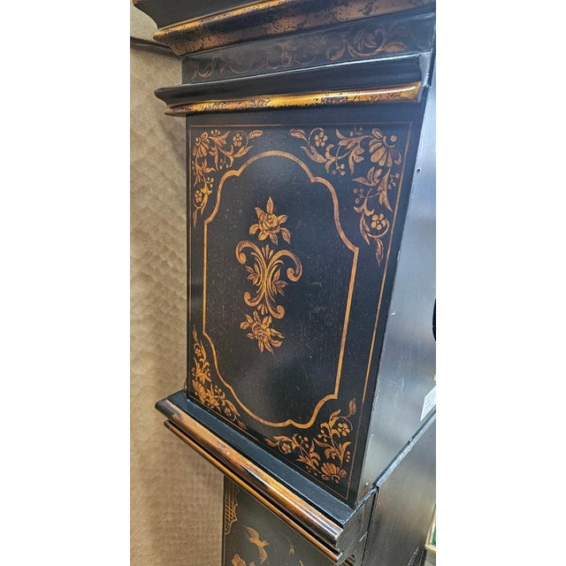 Ethan Allen Chinoiserie Grandmother Clock Asian inspired Chinese Chippendale B For Sale - Image 10 of 18