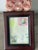 Abstract drawing with collage Seascape by Elia , framed.