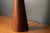 Brown Vintage Sculptural Scandinavian Walnut and Glass Accent Table Lamp For Sale - Image 8 of 15
