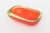 1960s Vintage Murano Flavio Poli Rare Red and Yellow Uranium Sommerso Glass Oblong Bowl For Sale - Image 5 of 12