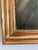 This original vintage oil painting from around 1940, shows the head of a white horse against a deep brown background. The...