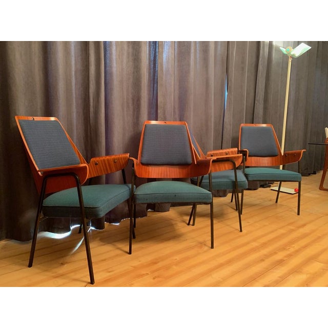 Club Chairs in the style of Hanno Von Gustedt, 1960s, Set of 4 For Sale - Image 11 of 18