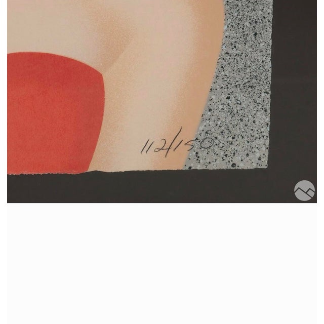 1980s Large Art Deco Stepping Out Screen Print by Robin Morris For Sale In Miami - Image 6 of 6