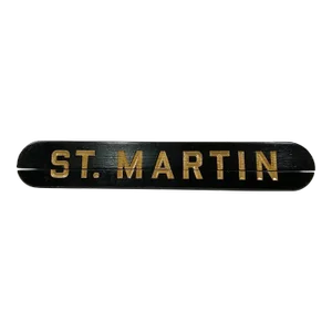 Ship Name Board From NY Tugboat "St. Martin"