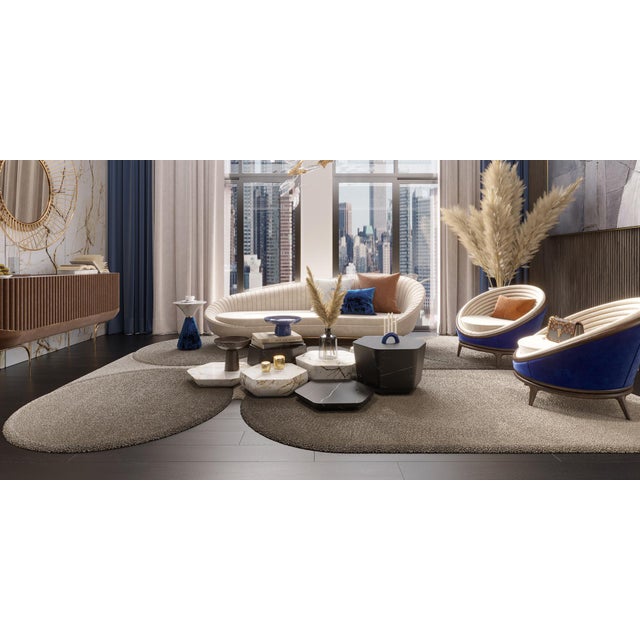 Marqueyssac 500 Rug by Alma De Luce For Sale - Image 6 of 7