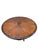Mid-Century Modern Walnut Round Extension Dining Table with Sunburst Top & Brass Stretcher Base A beautifully crafted...