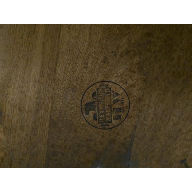 Mid 20th Century MCM Coastal L Shaped Side Table by Heywood Wakefield "Ashcraft“ For Sale - Image 9 of 9