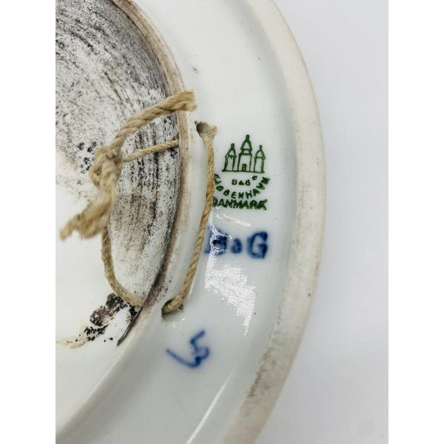 Decorative wall plate Paasken with a stork motif This piece has an attribution mark, I am sure that it is completely...