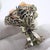 Vintage Italian Handmade Genuine Silver & Salt Dough Flower Bouquet Figurine For Sale - Image 9 of 12