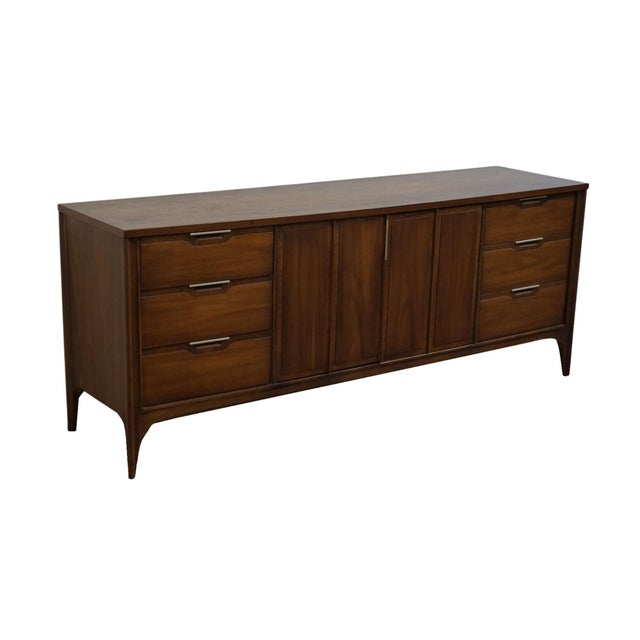 KENT COFFEY Solid Walnut MCM Mid Century Modern 76" Triple Dresser 7702 31" High 76" Wide 19.5" Deep We specialize in high...