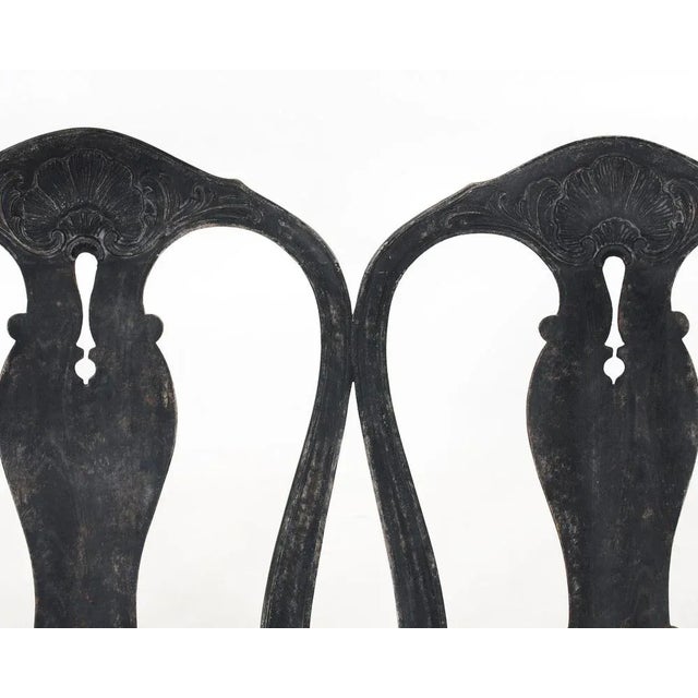 Rococo Style 3-Seat Sofa-Bench, Sweden For Sale - Image 3 of 12