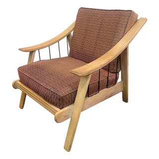 Mid Century Modern MCM Fox Manufacturing Lounge Chair For Sale