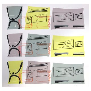 Jessica Stockholder, Aspect Syllabary: Getting Wind 2, 2015, Lithograph For Sale