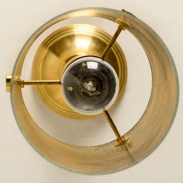 Large Brass and Glass Pendant from Glashütte Limburg, 1970s For Sale - Image 3 of 18