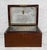 English Antique English Benson & Hedges Mahogany Metal Lined Cigar Tobacco Humidor Box For Sale - Image 3 of 15