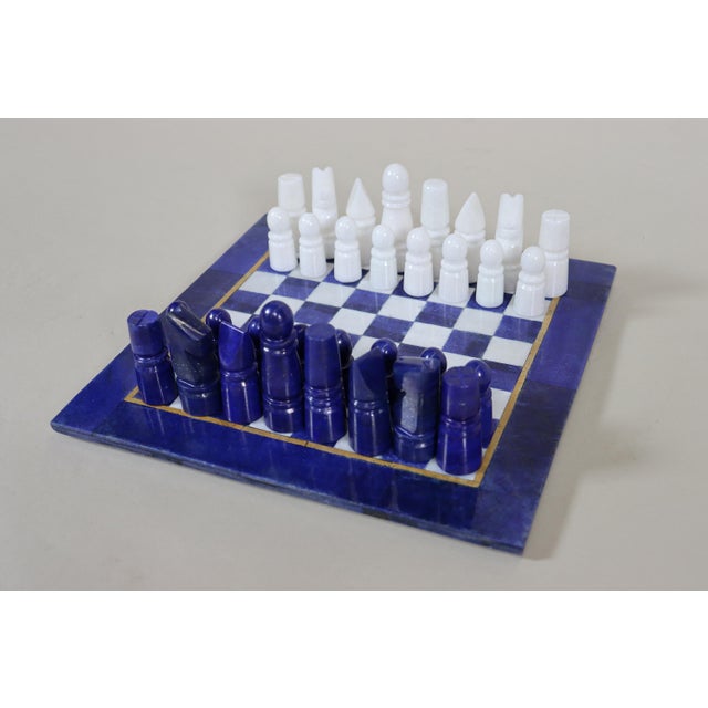 Chess Table with Chess Pieces in Handcarved Cedar, 1990s, Set of 17 For Sale - Image 13 of 18