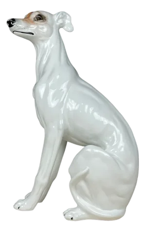 Large Ceramic Sculpture of Dog from Bassano, 1980s