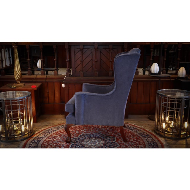 Chippendale Wingback Armchair by Paul Hitchings for Liberty of London, 2010s For Sale - Image 11 of 18