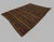Vintage Brown & Orange Striped Kilim Rug-7'3'x10'2" For Sale - Image 4 of 7