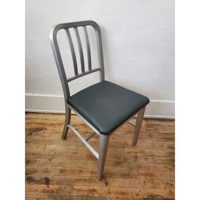 1950s 1950s Goodform Aluminum Navy Chair/ Mid Century Industrial Office Seating For Sale - Image 5 of 10